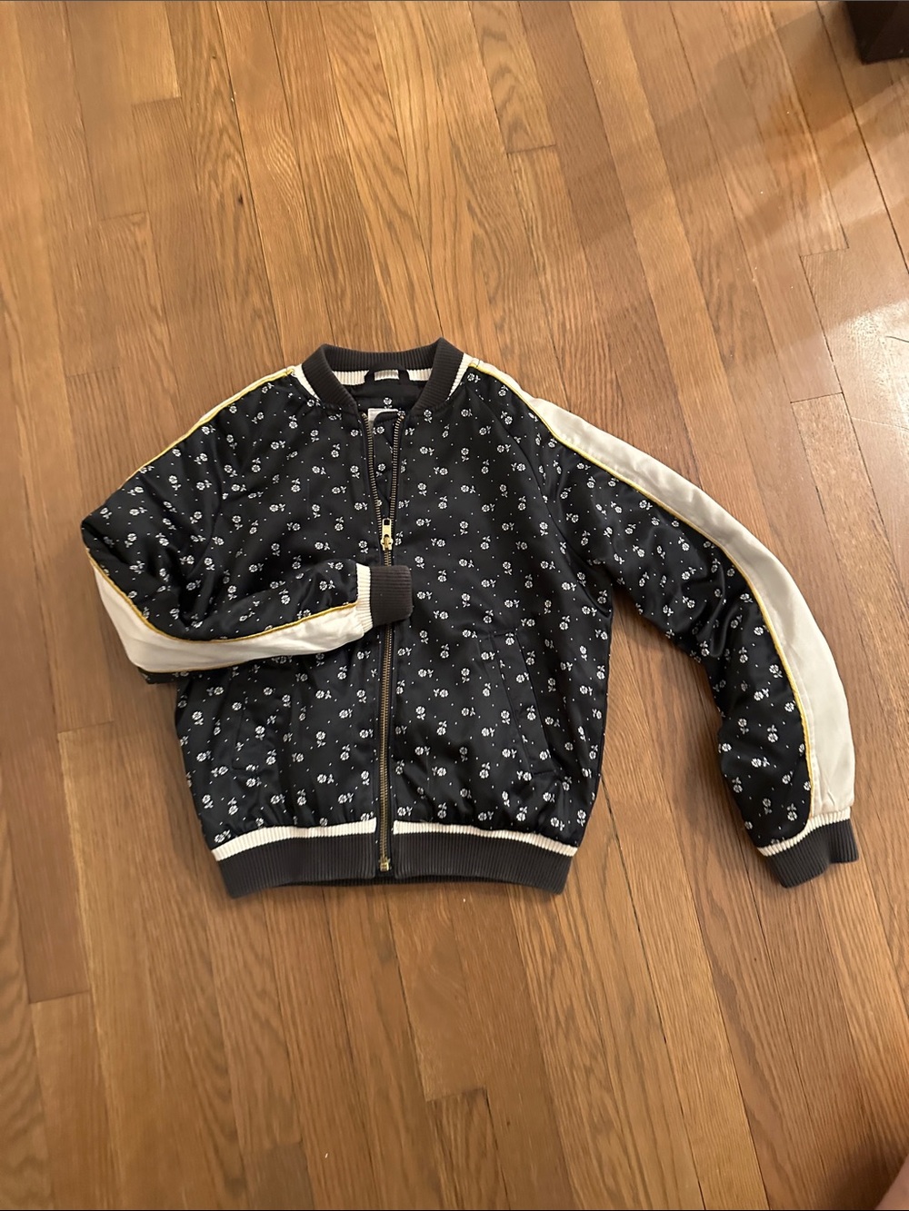 GAP Kids satin touch bomber jacket M